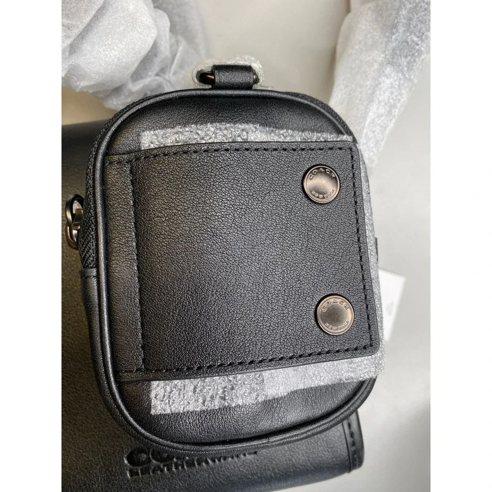 Coach Charter North South Hybrid Crossbody Bag Black Leather C2388 Mens